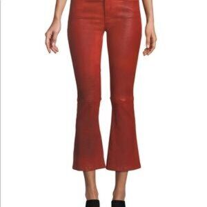 Women Pants & Jumpsuits FRAME Le crop leather trousers